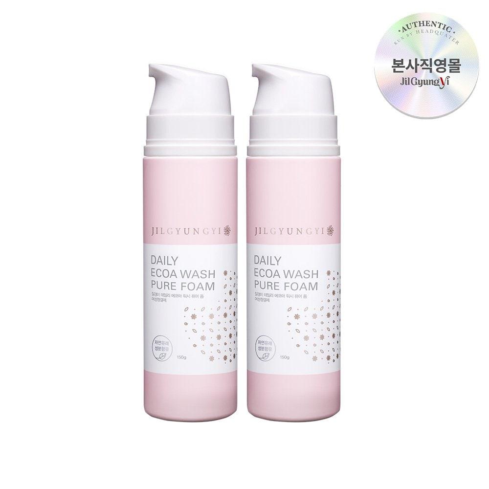 

JILGYUNGYI Мягкое средство для интимной гигиены Daily Ecoa Wash Чистая пена 150г х2
