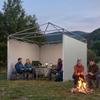 3-piece Set Side Panels with Zipper for 3 x 3 m Gazebo, Light Grey