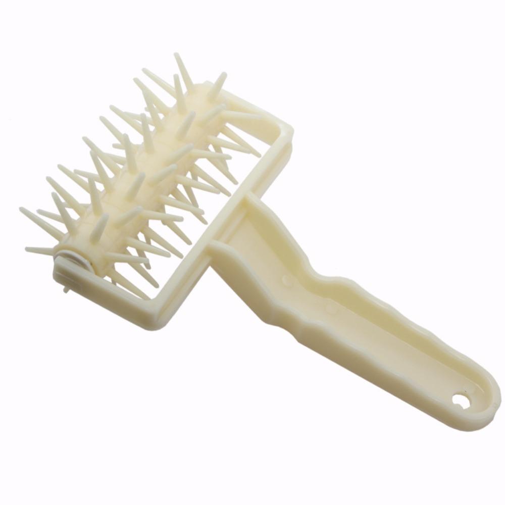 Handle Pizza Roller Pin Plastic Pie Needle Wheels Pastry Roller Pizza Dough Puncher  Cookie