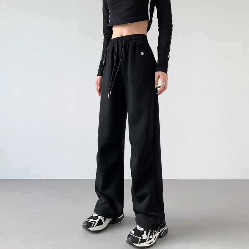 Overalls Women's Autumn and Winter New Comfortable and Trendy Wide-leg Straight Leggings Spice Girl Casual Sweatpants