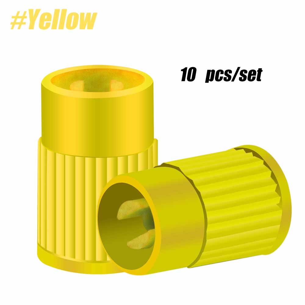10pcs Tyre Valve Caps Plastic Car Tire Stem Dust Covers Universal Valve Caps for Cars Trucks Motorcycles SUVs and Bikes Stem Caps1