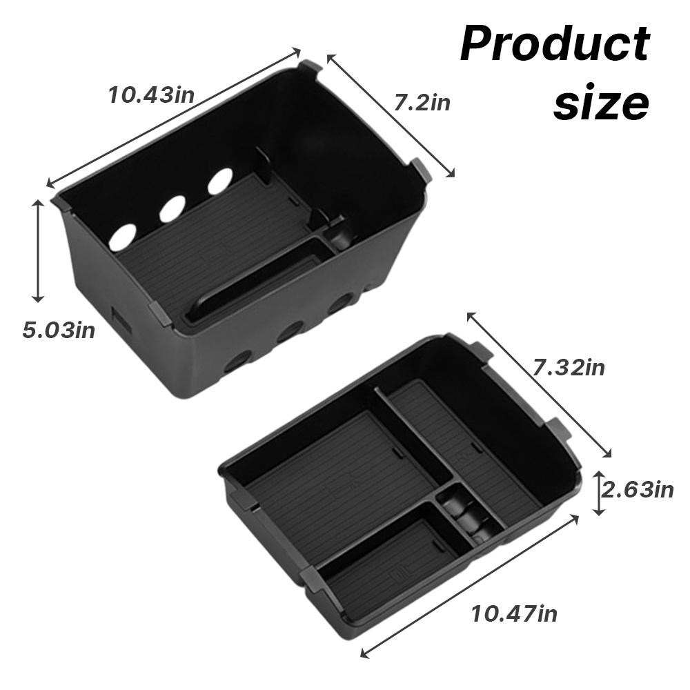 Car Armrest Storage Box for the 7-Seat Version of the 2026 Hyundai Palisade SUV Double Layers Center Console Organizer Tray