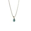 French transparent blue water drop necklace, new Chinese style Guochao, simple and versatile collarbone chain, niche design neck chain