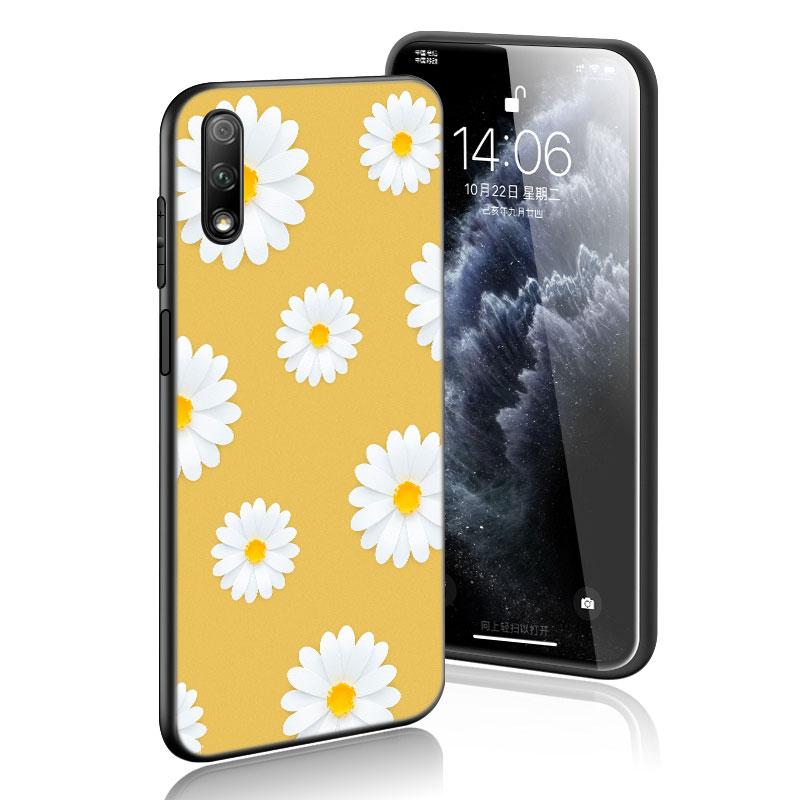 Flowers Sunflower Case For Huawei Honor 10X Lite 7A 8A 9X 20 Pro 7S 8C 8S 8X 9A 9C 10i 20i 30i 20E 20S 8 10 Lite Black Cover