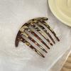 Acetate Sheet 6 Teeth Plate Hair Comb Insert Comb Hairpin Headwear Jewelry Ponytail Fork Comb Hair Clips Girls Gifts