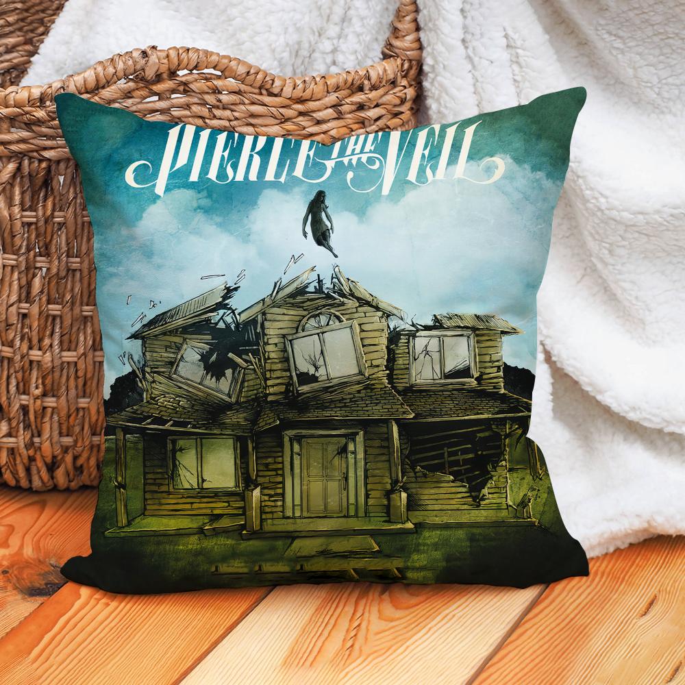 Rock Band P-Pierce The V-Veil Pillow Case Home Cushion Cover Suitable For Office Sofa Car Suitable For All Seasons