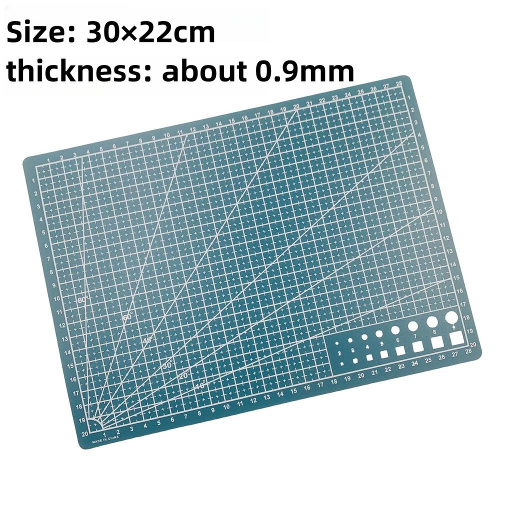 Self Healing Cutting Mat A4 Size Double Sided Plastic Board with Grid for Crafting Sewing and Fabric Projects