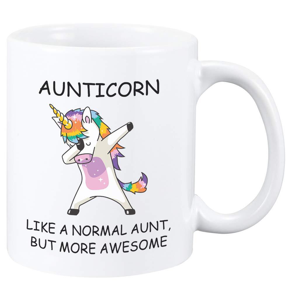 New Unicorn Aunticorn Ceramic Coffee Mug Water Cup Aunt Foreign Trade Unicorn Mug