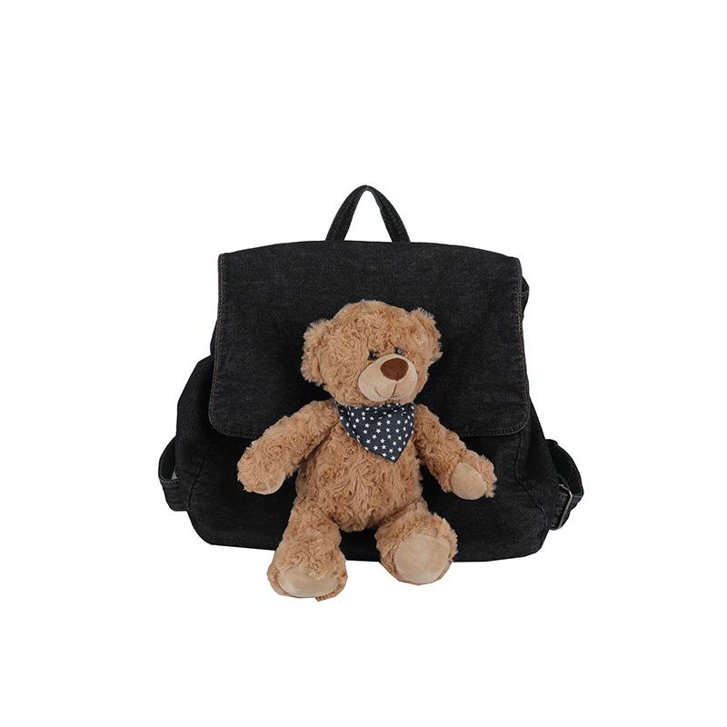 Schoolbag Internet celebrity hit summer backpack cartoon teddy bear backpack girls school to work cute commuter shoulder bag