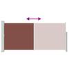 Retractable Side Awning 140 x 300 cm Brown