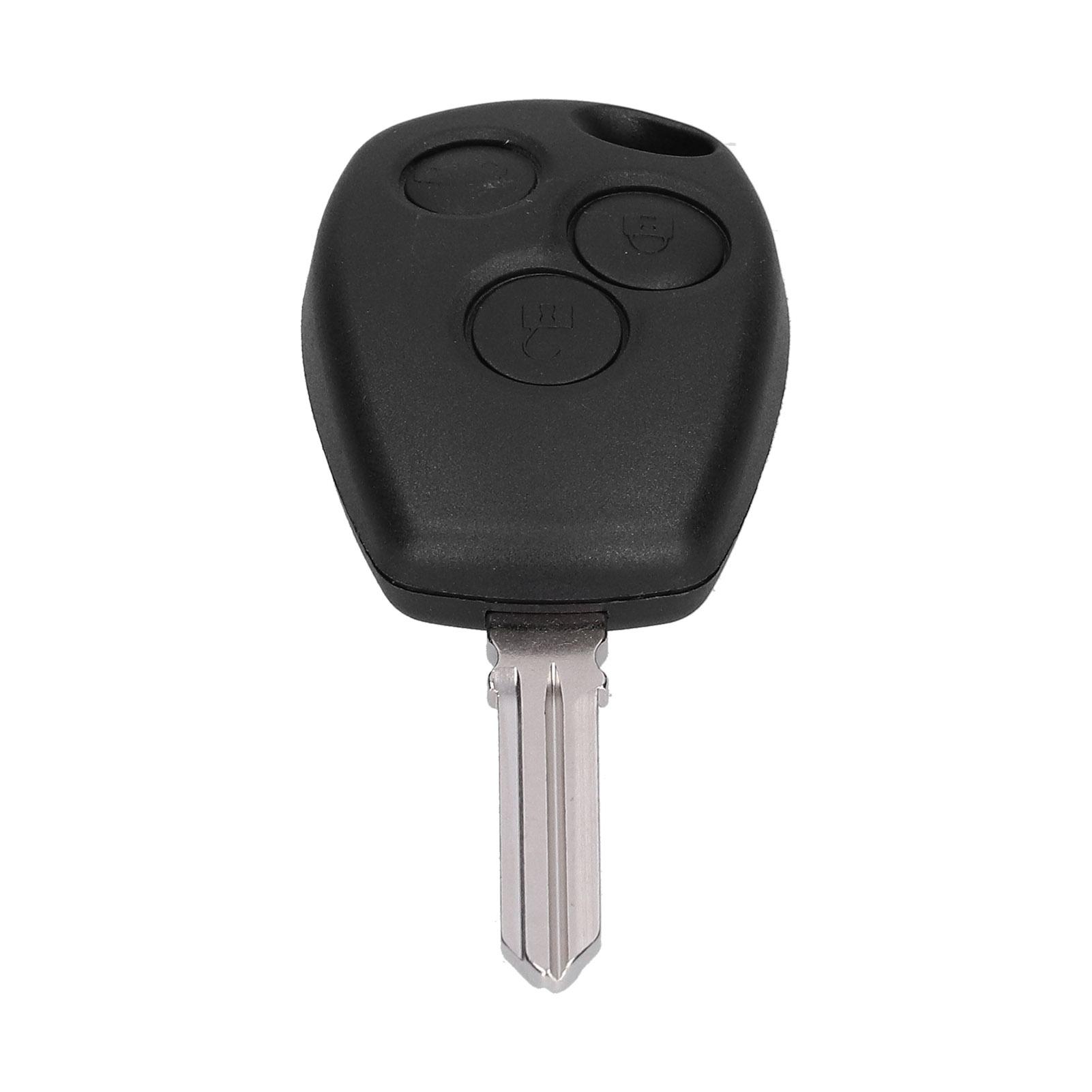 

Remote Car Key Fob PCF7961M 433MHZ 3‑Button Sensitive Black Replacement for Renault