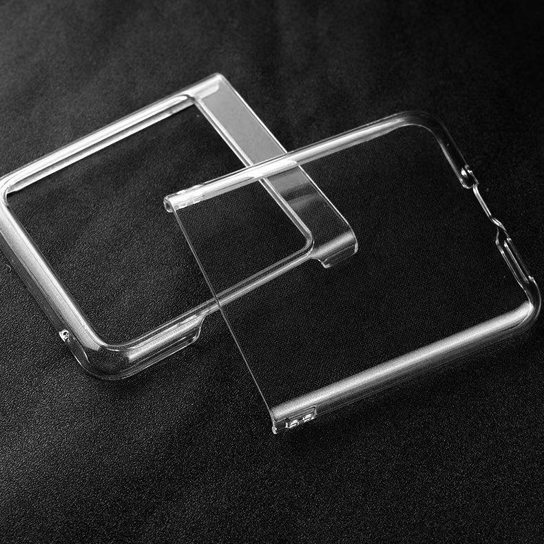 Für Moto Razr40 Ultra Hülle Transparentes PC Anti-Drop RAZR 2023 Öl-Injektions-Galvanik-Material Hülle