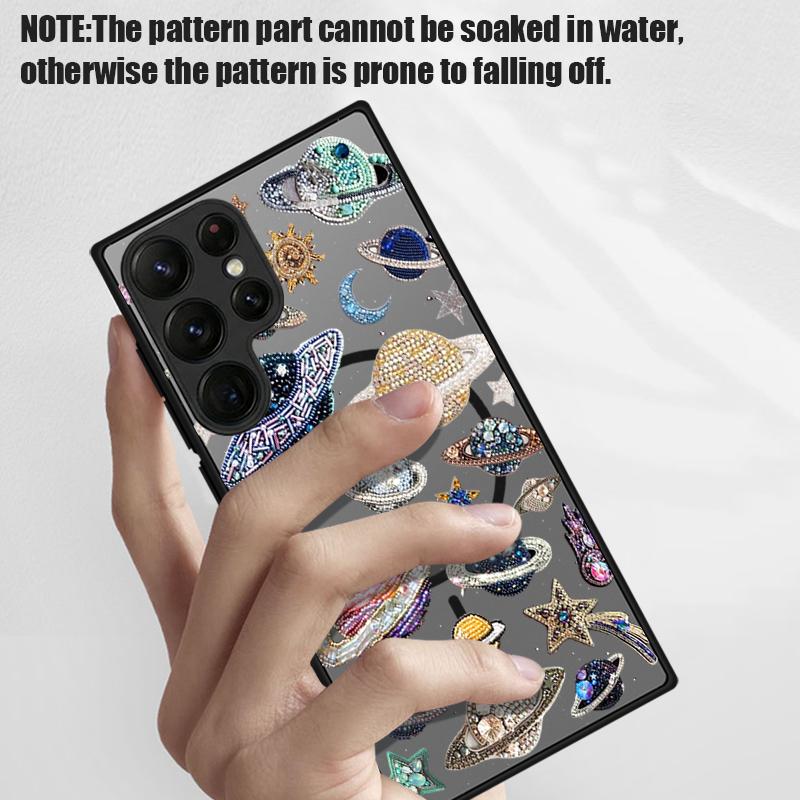 Magnetic For Magsafe Case For Samsung Galaxy S26 Ultra S25 Edge S24 S23 S22 Plus S21 FE Coastline Fish Conch Pattern Hybrid Matte Cover