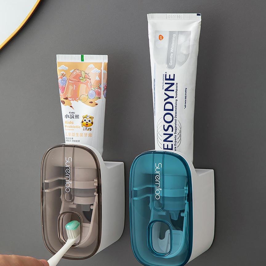 Punch-free Toothpaste Squeezer Automatic Household Wall-mounted Toothpaste Squeezer Lazy Artifact Toilet Rack