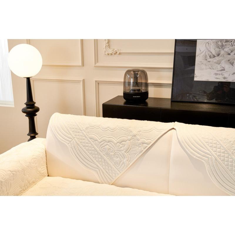Autumn and Winter New Thickened Plush French Retro Sofa Cushion Seat Cushion Back Cover Four-season Universal Sofa Cover Cover