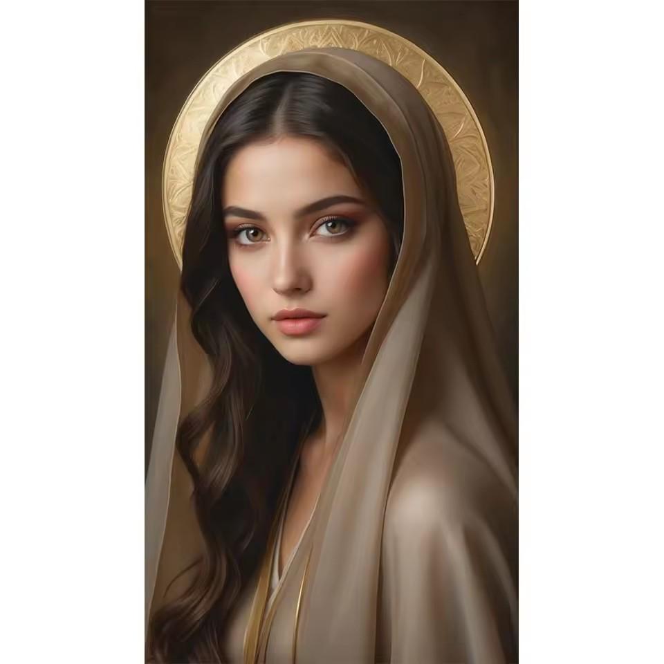 Headscarf Middle Eastern Women 5D Full Square Round Diamond Painting Art Mosaic Diy Cross Embroidery Kit Portrait Home Decor