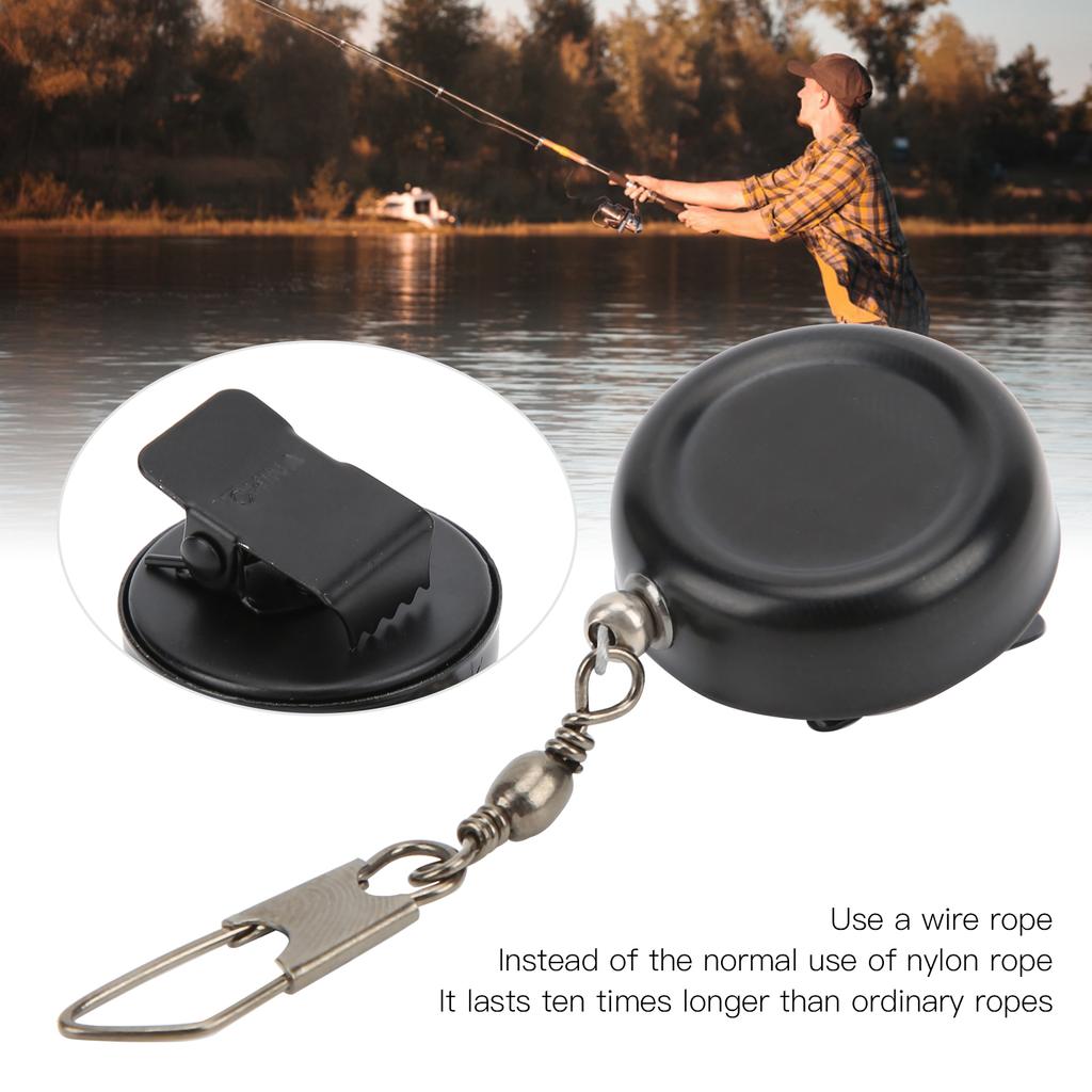 Wire Rope Retractable Buckle Antilost Keychain Wire Fishing Clipon Retractor Tool