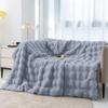 Bubble rabbit blanket flannel blanket Four season nap sofa blanket Coral fleece leisure air conditioning cover blanket Thickened plush bed cover