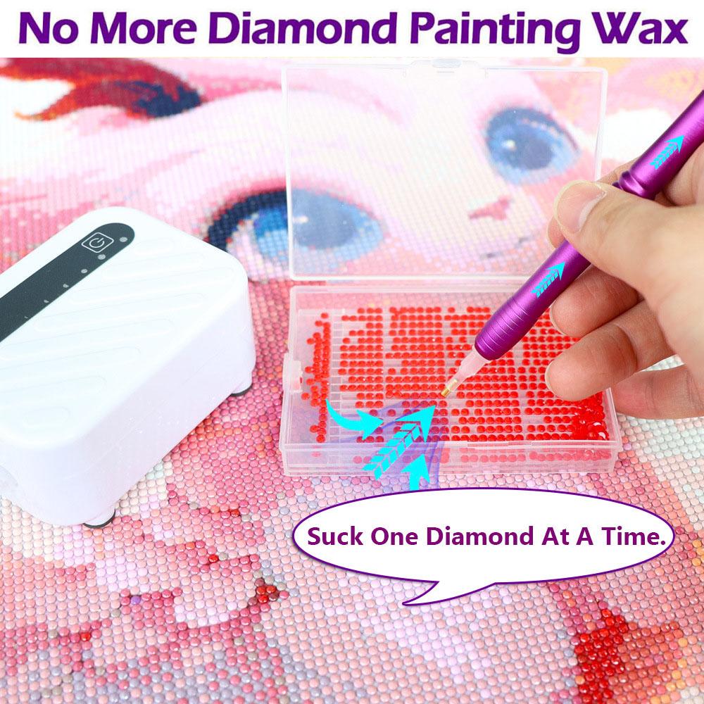 DIY Craft Electric Diamond Art Painting Pen Large Capacity Long-lasting and Stable Vacuum Diamond Painting Pen Kits