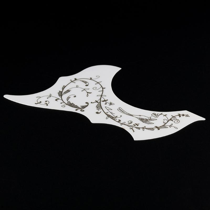 Battipenna Sostitutivo per Chitarra Acustica Materiale PVC di Alta Qualità Con Design Autoadesivo Modello Floreale