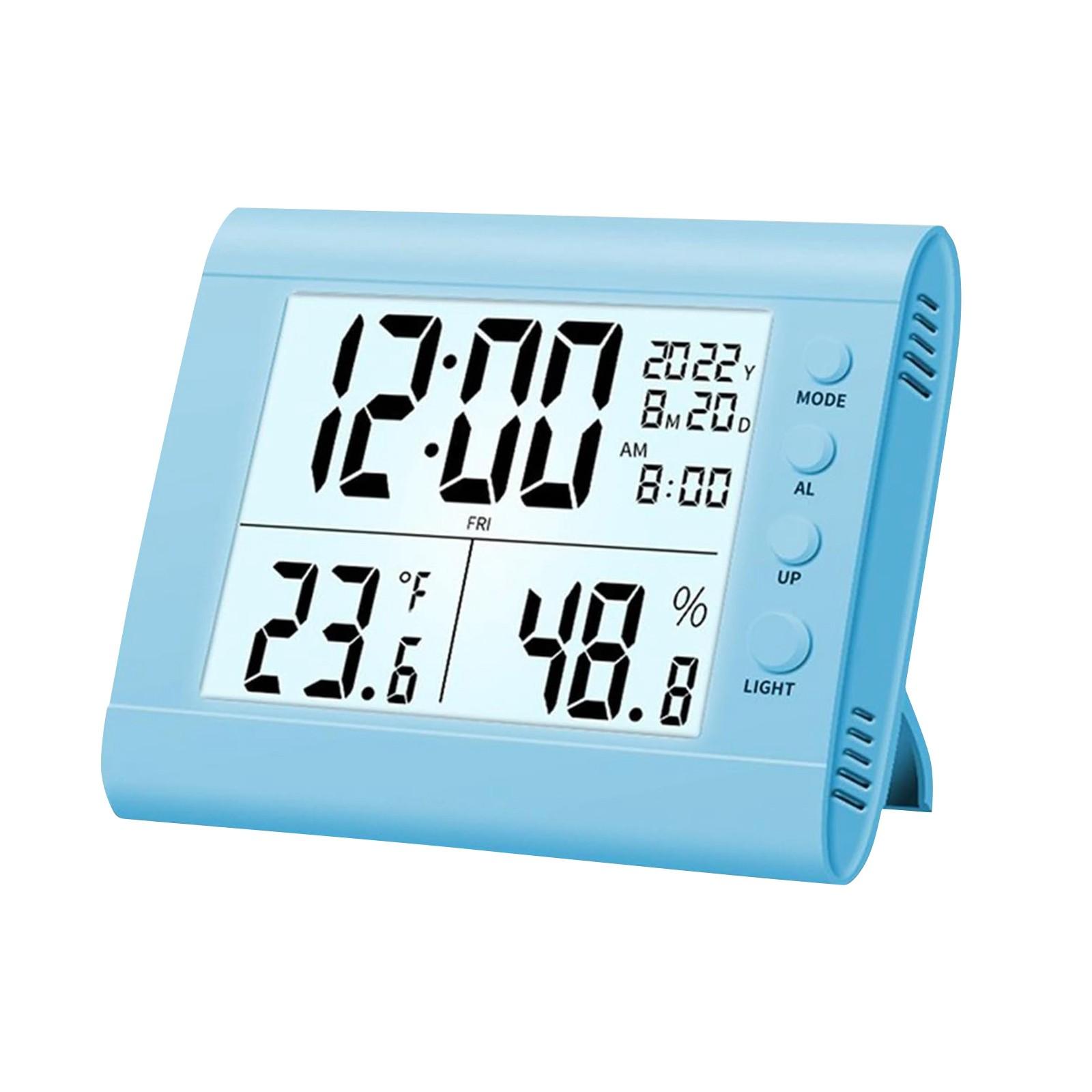 

Цифровой будильник для спальни, цифровые электронные часы, светодиодный дисплей, электронные часы, стерео цифровой дисплей, будильник, обратный отсчет переключения на 12/24 часа One Size