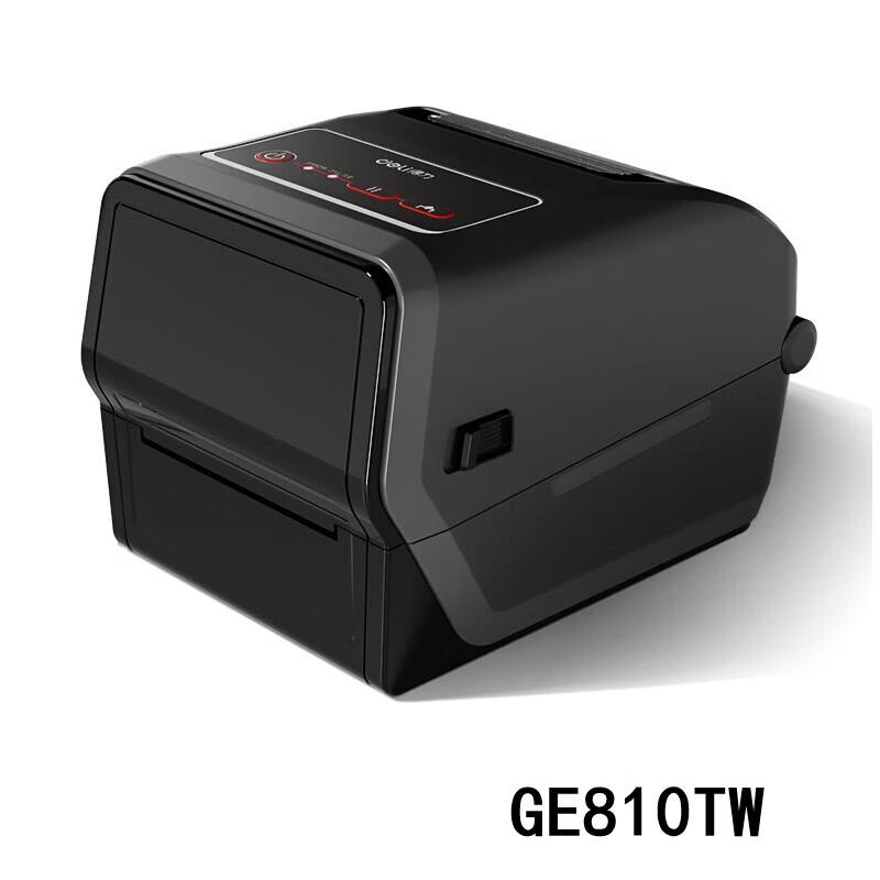 Deli GE810TW 300dpi Thermal Transfer Label Printer CN plug (adapter included) ge810tw 300dpi 106мм мобильный bluetooth цветной
