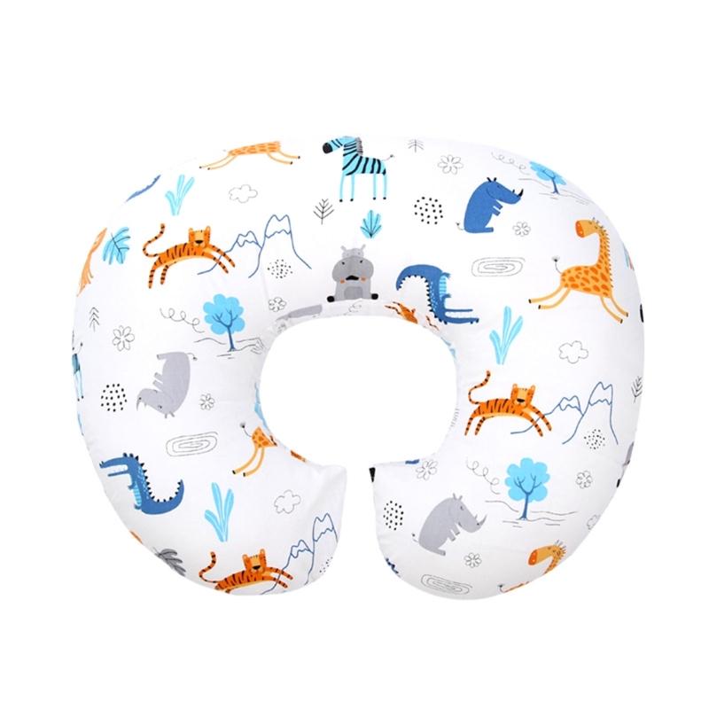 Cotton Nursing Pillow Infant Feeding Pillow Multiple Pattern Infant Nursing Support Pillow for Enhances Baby Bonding