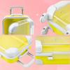 7-teiliger Mini-Transparenter Koffer Süßigkeiten-Party-Aufbewahrungsbox Kleine Gegenstände Reise Falsche Wimpern Schmuck-Display Simulation Trolley-Koffer