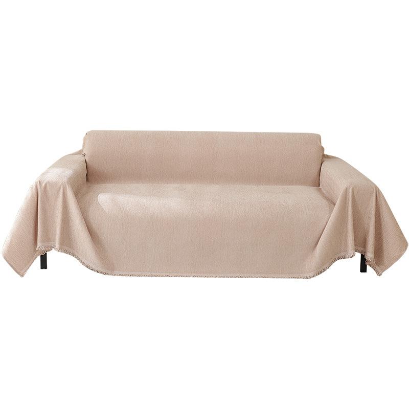1Pc Solid Color Sofa Cover Four Seasons Universal L-Shaped Corner Blanket Wear Resistant Non Slip Couch Protector  S052