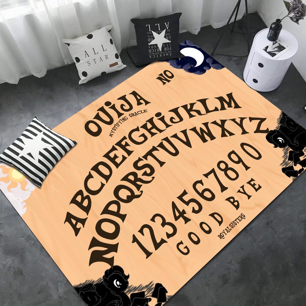 Ouija Board Long Rugs Nordic Style Home Doormat Bathroom-Toilet Mats Bedroom Bedside Area Rugs