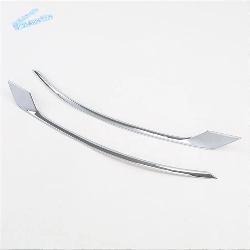 Chrome Auto Accessories Exterior Rear Tail Fog Lights Lamp Eyelid Eyebrow Decor Stripes Cover Trim For VOLVO XC60 2018 - 2026