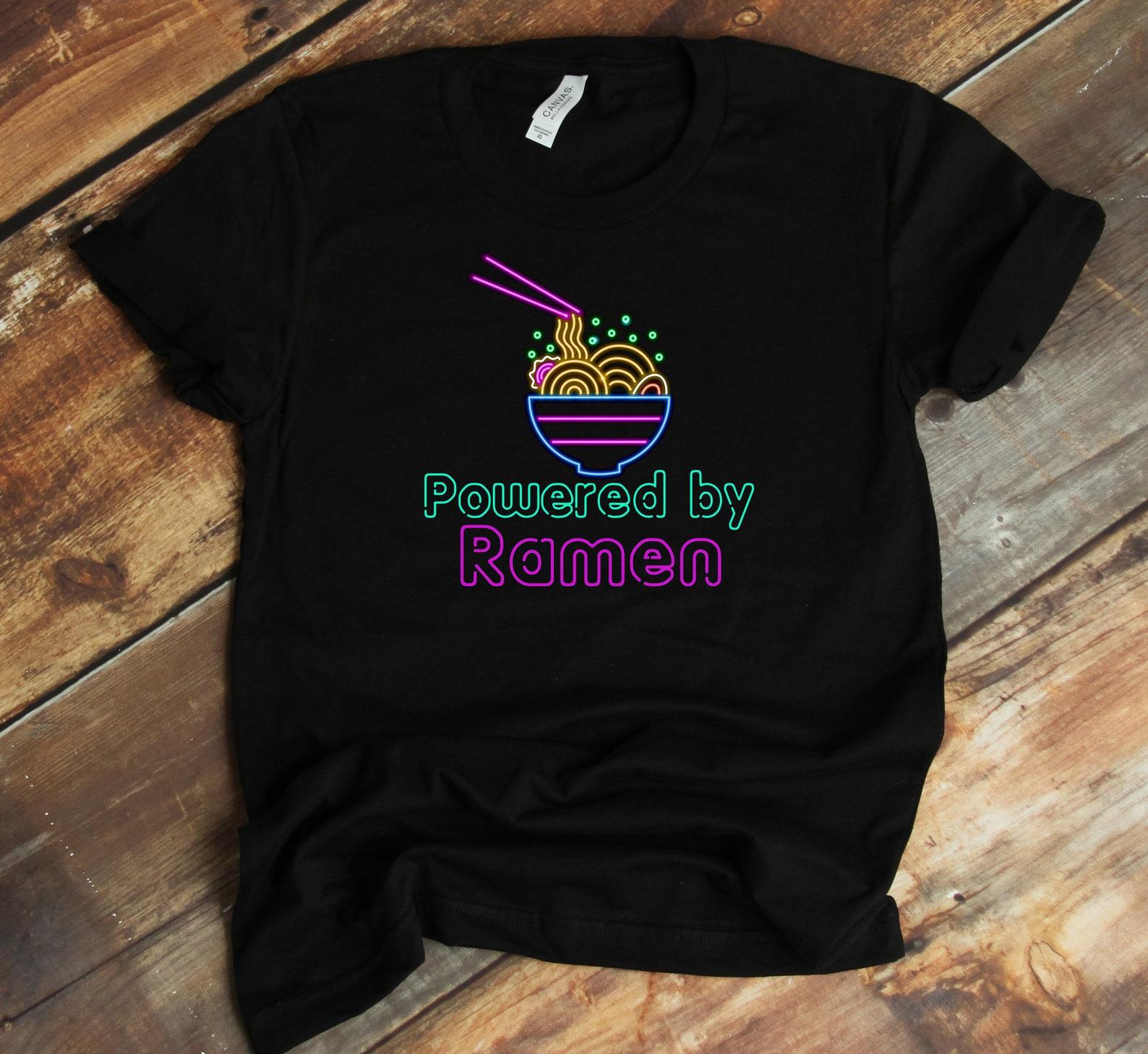 Powered By Ramen T-Shirt - Japanese Noodles Lover 3XL