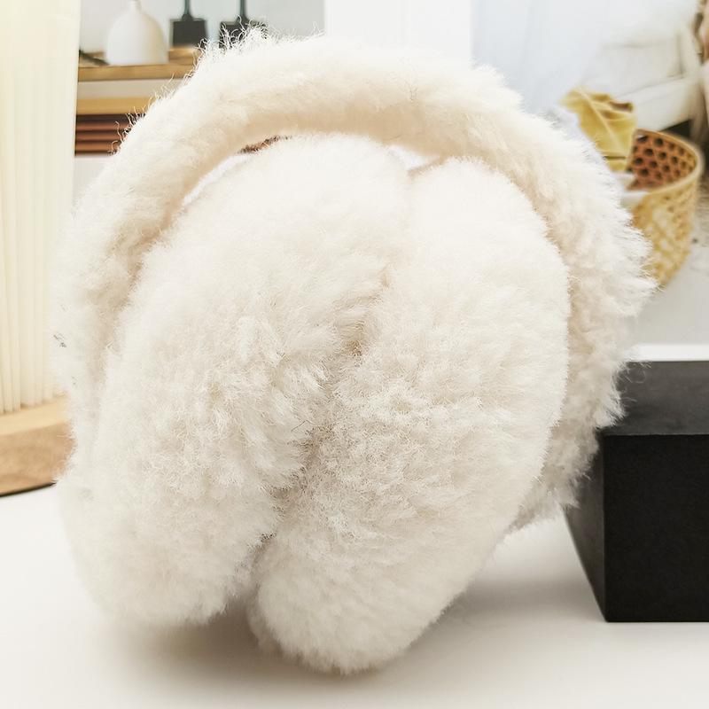 Rabbit Fur Plush Ear Muffs: Fashionable Winter Ear Protection for Cycling, Cold, and Anti-Freeze Conditions. Perfect for Outdoor Warmth.