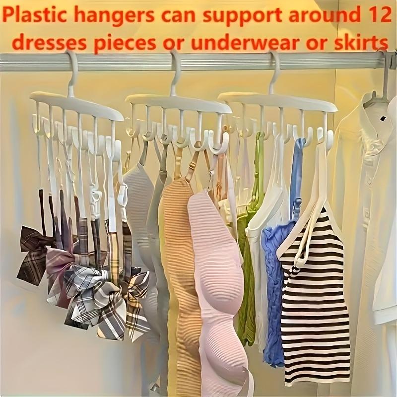 Platzsparender drehbarer Kleiderbügel mit 12 Haken – ideal für Krawatten, Unterwäsche, Westen und Röcke | ein tragbarer Organizer, geeignet für Schlafsäle und die Aufbewahrung zu Hause.