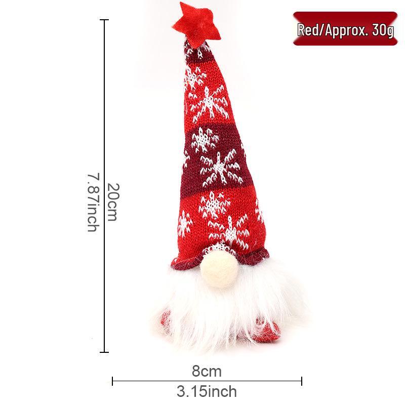 

Светящаяся рождественская кукла-гном Цяодин с подсветкой на шляпе