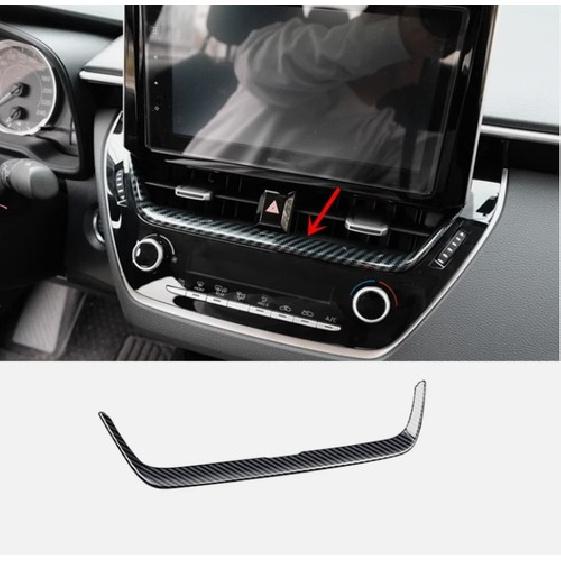 For Toyota Corolla -2025 Carbon Fiber Style Dashboard Center Air Vent Trim