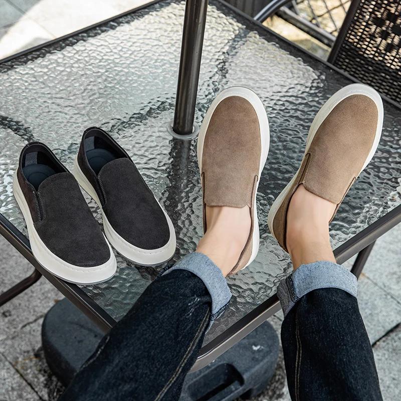Luxury High Quality Men Loafers Fashion Brand Casual Driving Shoes Antiskid Walking Lightweight Breathable Platform Driving Shoe