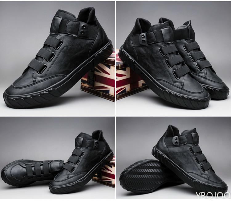 2024 New Men's Leather Shoes Korean Trend Comfortable Loafer Men Shoes British Fashion Men High Top Sneakers New Moccasins Men