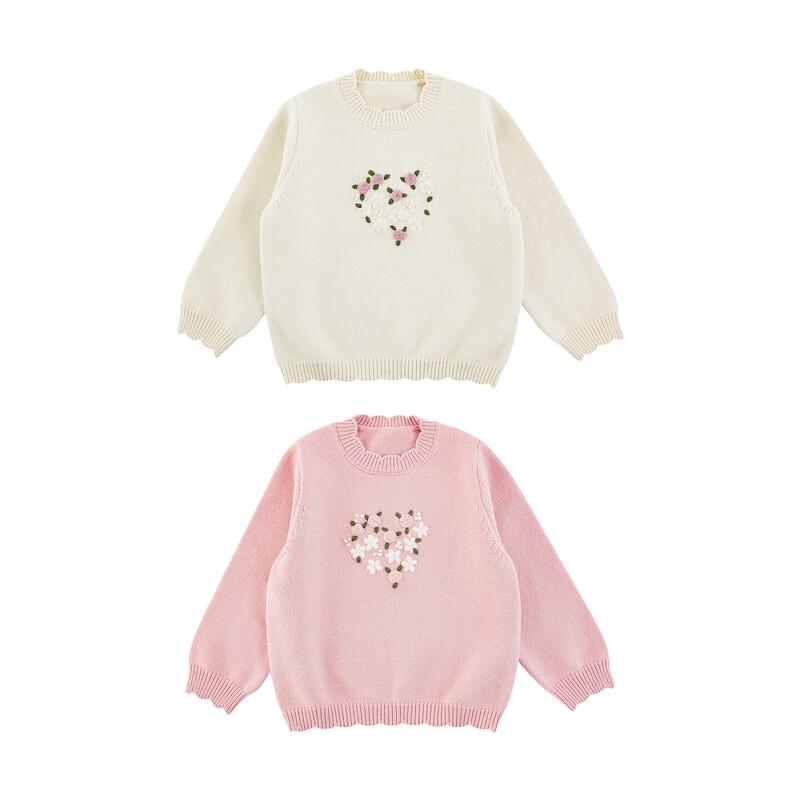 YouYou Girl's Romantic Crochet Knit Sweater