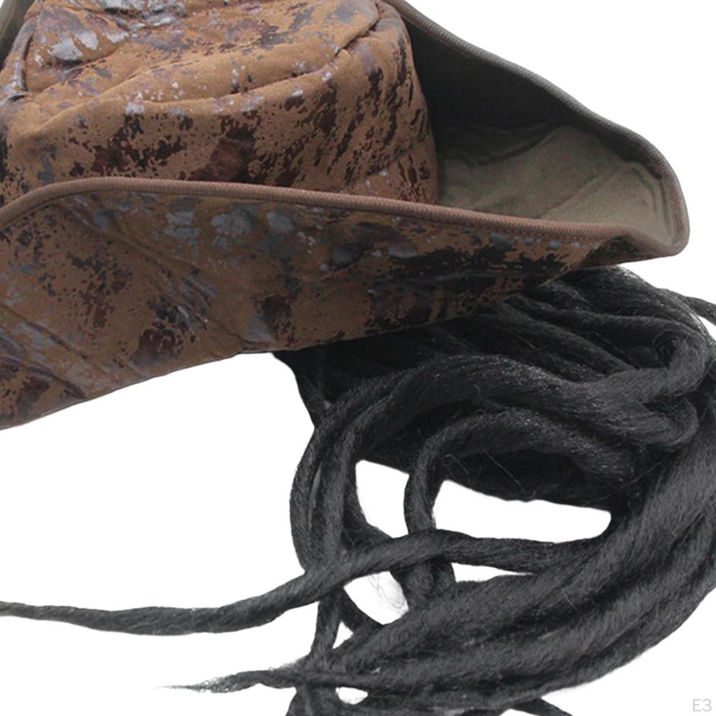 Klobouk Buccaneer - Stylová kožená pokrývka hlavy pro pánské a dámské halloweenské kostýmy