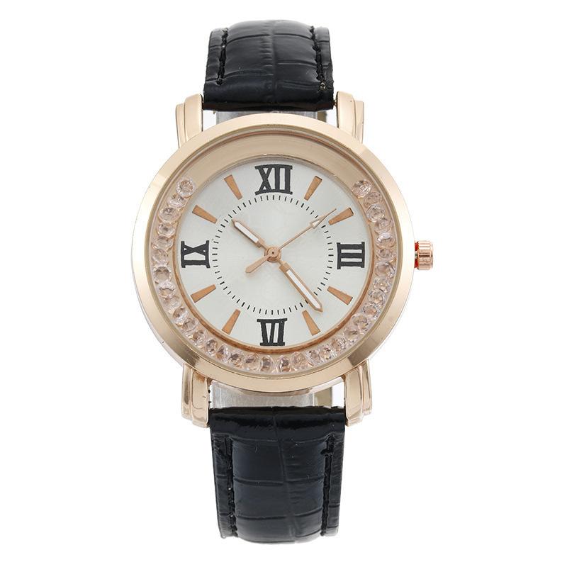 Women's Quicksand Beads Flowing Crystal Belt Leisure Quartz Watch
