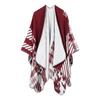 Women Winter Warm Oversized Printing Blanket Cape Wraps Shawl Cardigans
