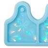 Holographic Molds Earring Pendant Silicone Mold Cow Tag Resin Mold Epoxy Resin Casting Mold for Jewelry Making Crafts