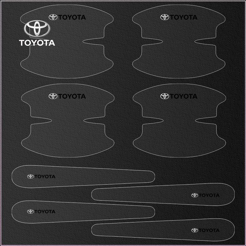 Car Anti-scratch Protective Film Car Door Handle Stickers for TRD Toyota Corolla Auris Yaris Rav4 CHR Camry40 Prius