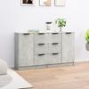 3115791 vidaXL Buffets 2 Pcs Concrete Grey 60x30x70 Cm Engineered Wood