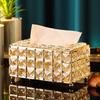 Nordic Style Crystal Tissue Box for Living Room Dining Table