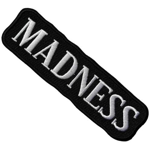Madness Woven Text Logo Iron On Patch