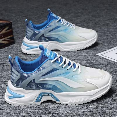 Herrenschuhe Sommer neue Mesh vielseitige Lauf-Sneaker Plateau Deodorant Papa Schuhe Männer