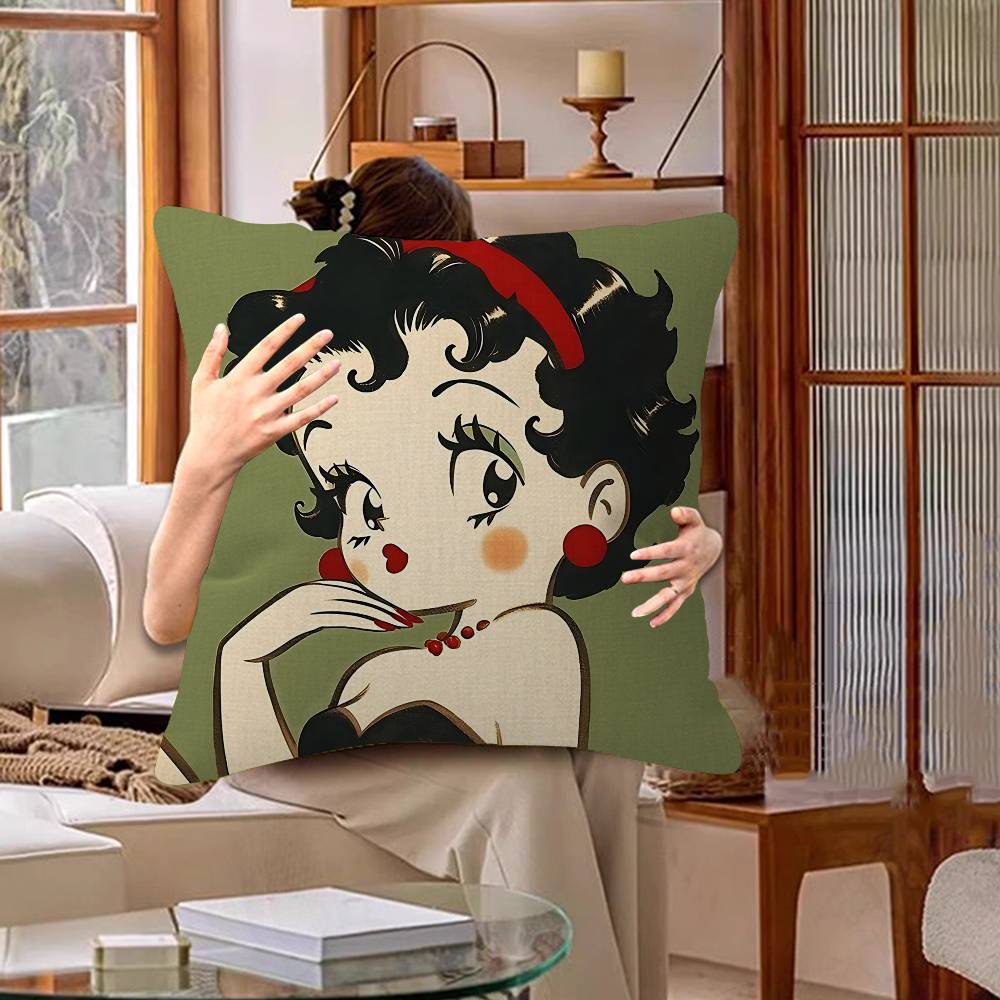B-Betty-Cute-Boops Lucky Dragon pillow cover sofa cushion cover home room decoration children gift