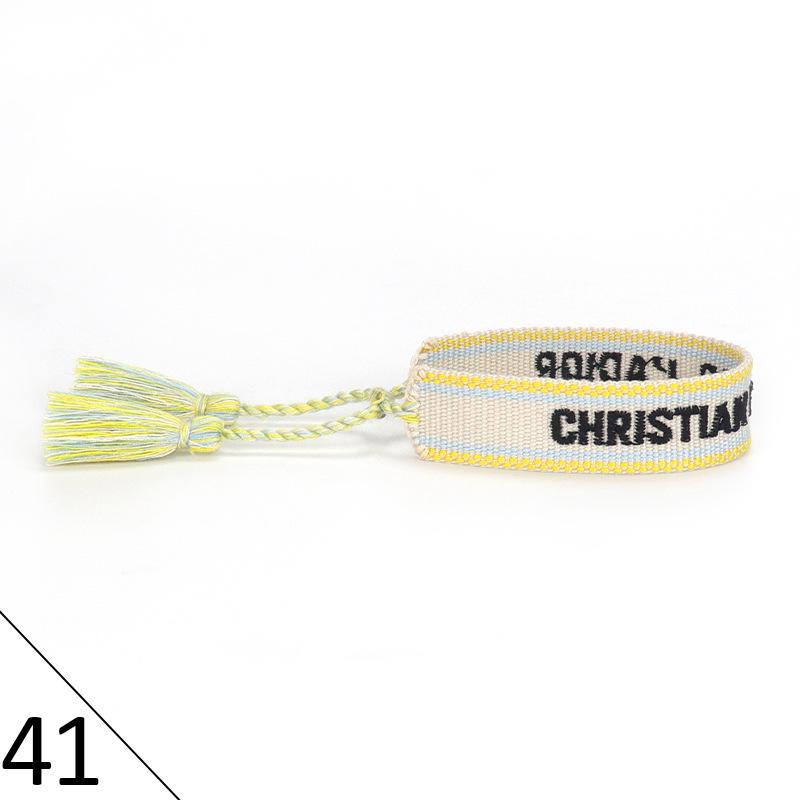 Handmade Embroidered Friendship Bracelet with Tassels for Women